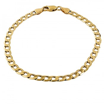 9ct gold 4.9g 8 inch curb Bracelet